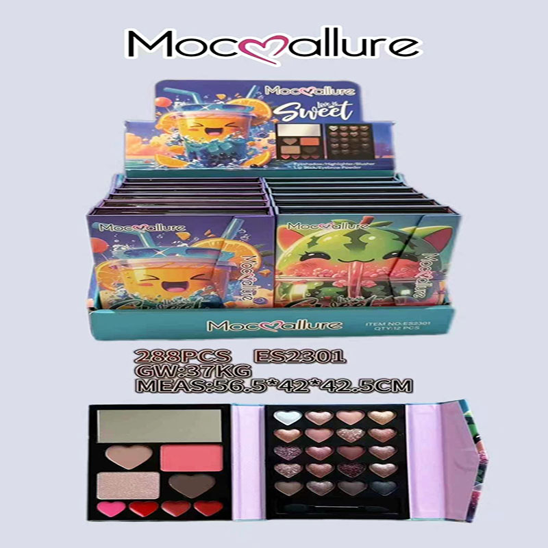 Mocoallure nuevo traje de maquillaje de papel de unicornio con sombra de ojos transfronteriza de comercio exterior y rubor
