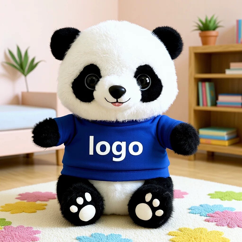 Panda lindo muñeca de peluche vestido Tesoro Nacional Panda muñeca Chengdu recuerdos festivos regalos impresión logotipo