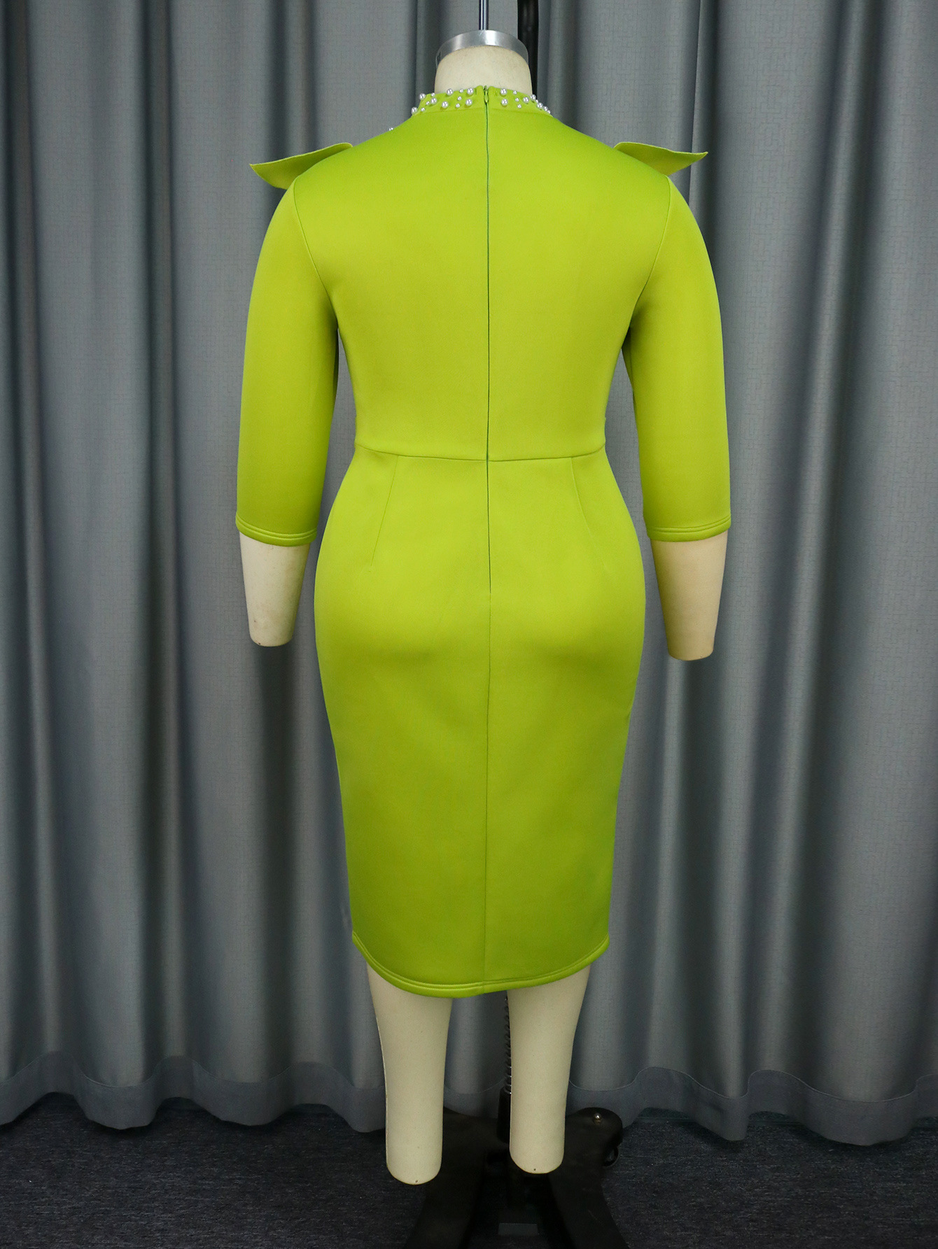 Wooden Ear See through Dress Party Cocktail High Waisted Evening Dresses