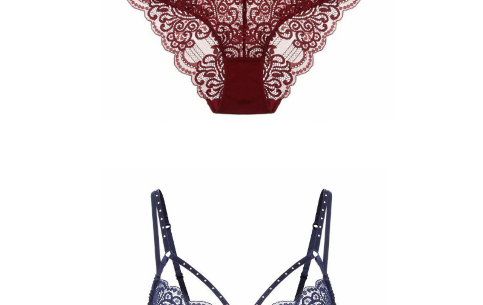 High quality, sexy, ultra-thin women's underwear, this year's red bra, small chest collection bra set_voghion.com