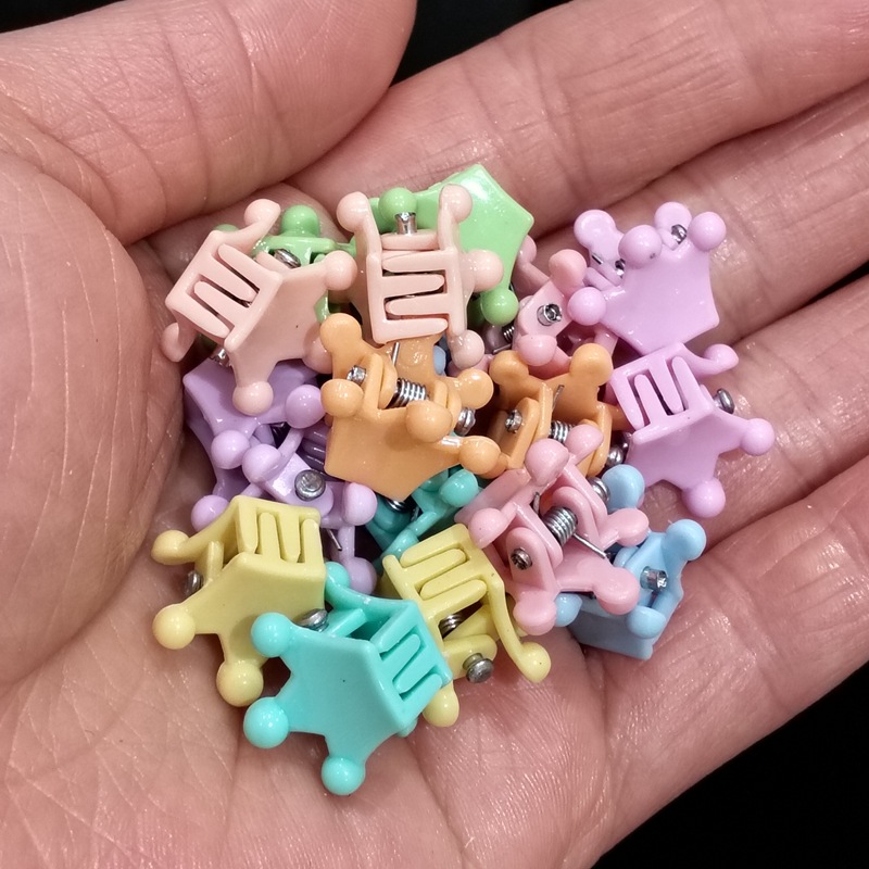 1.5cm 컬러 크라운 혼합 색상
