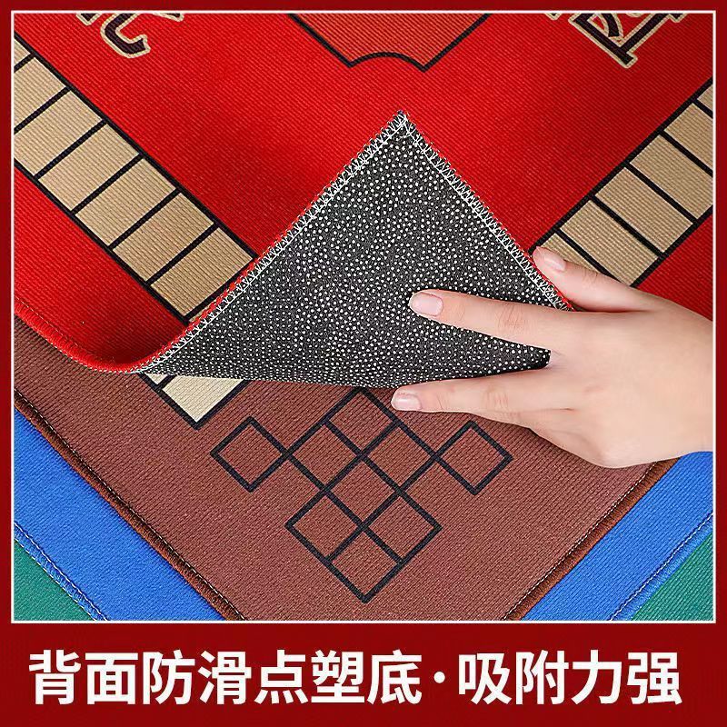 Mahjong paño mantel engrosado silenciador antideslizante mano frotar estera de la tabla de póquer cuadrado hogar cuadrado mesa superior de una sola pieza entrega