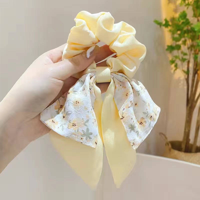 Fashion Flower Cloth Printing Hair Tie 1 Piece display picture 4