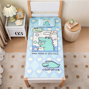 2025 new kindergarten mat ice silk mat kit children's mat newborn baby crib special mat wholesale