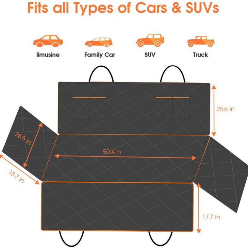 Protector impermeable para asiento de coche, alfombra Oxford para mascotas, antideslizante y lavable