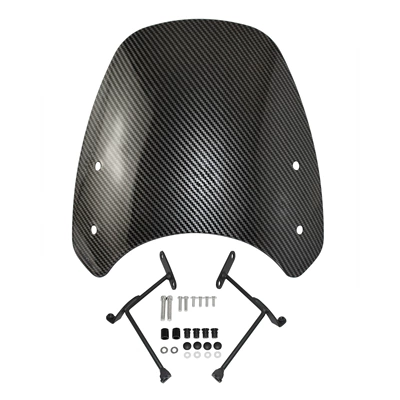 modified motorcycle front – Motorcycle front windshield - carbon-color-water-transfer