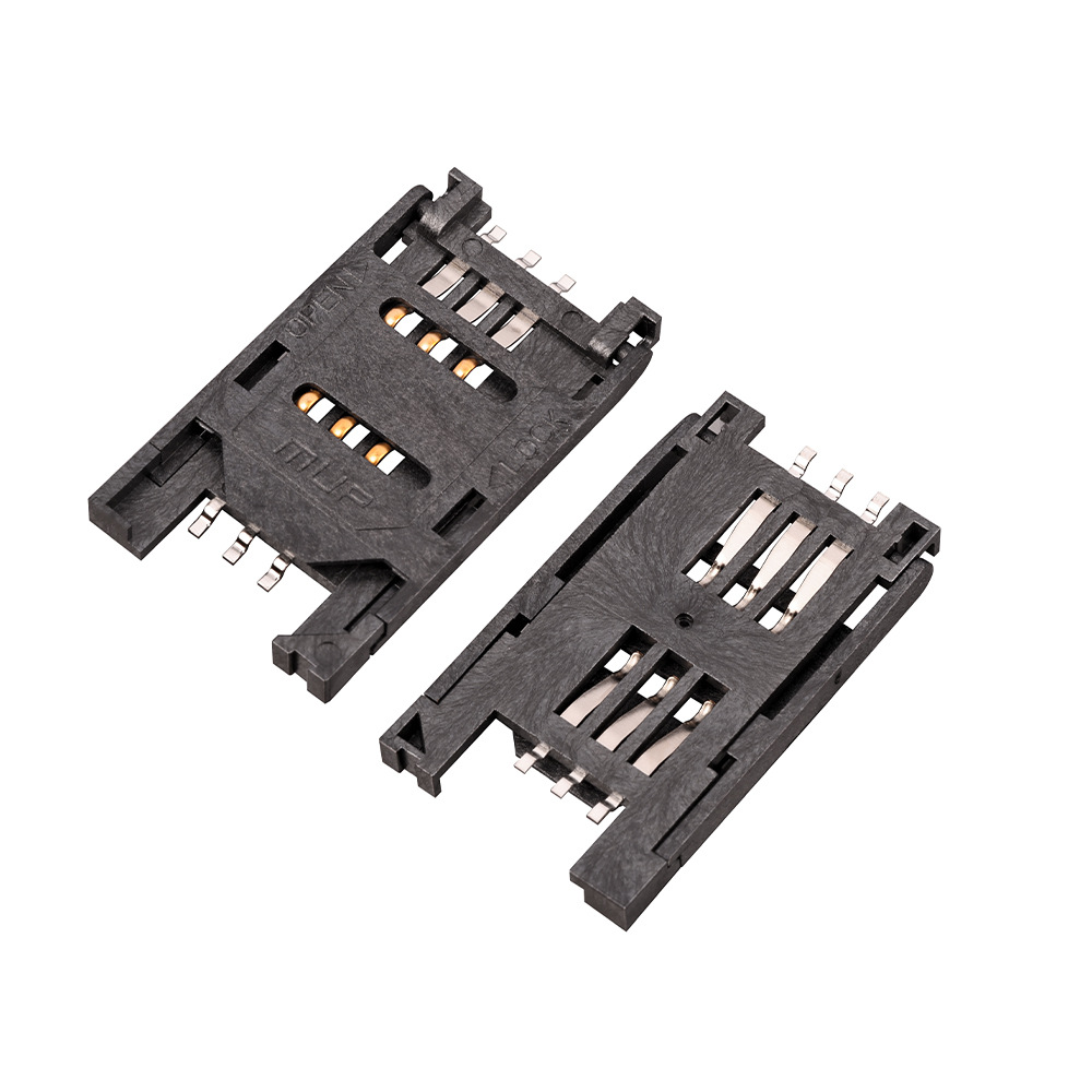 MUP品牌-原厂直供翻盖式SIM卡座 贴片SMT卡座 连接器MUP-C7013
