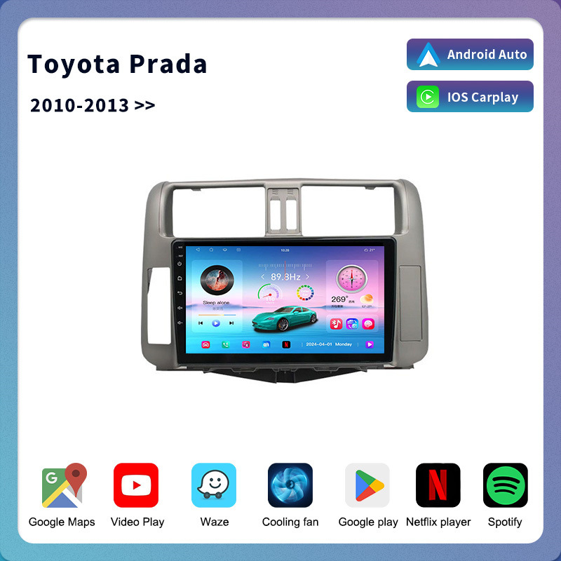 Toyota Prado 2010-2013 üçün Android Auto ekranı