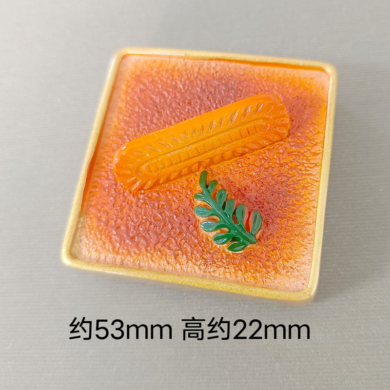 新款手工食玩冰箱贴仿真食物提拉米苏芒果款树脂磁力贴家居装饰品