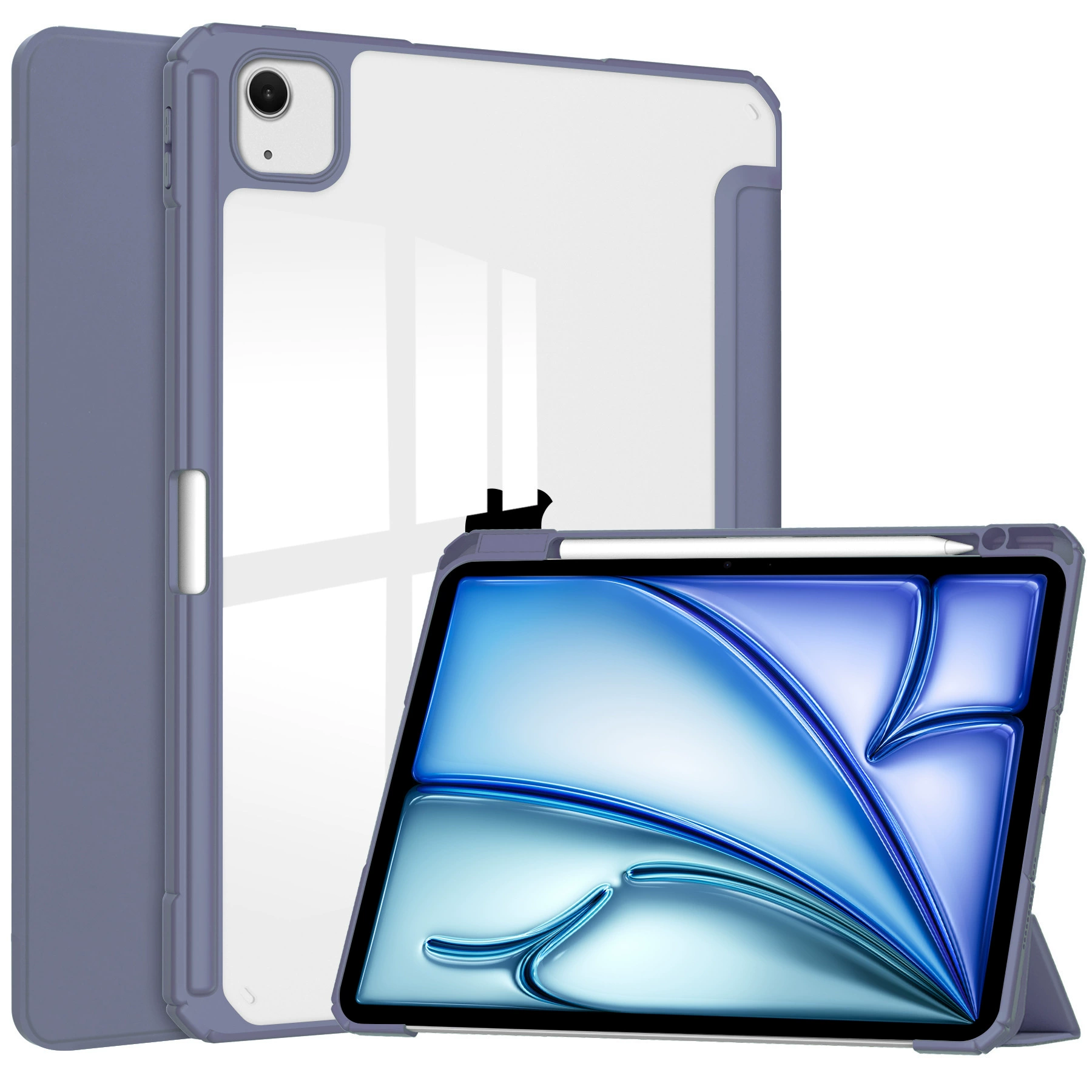 Совместимый чехол для iPad Air13 планшет Temo TPU канавка Ackle плоская кожаная крышка чехол для защиты iPad Pro13