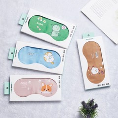 Ice Pack Sleep Blindfold for Students Adults Cute Cartoon Nap Sleeping Hot Pack Blindfold Men Women Wholesale 