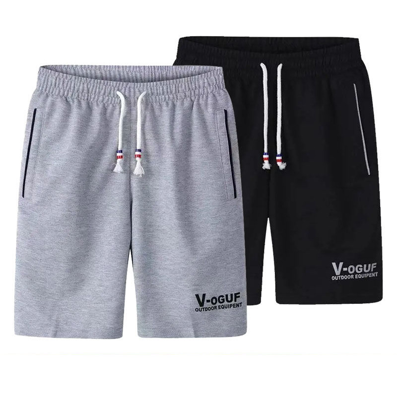 Pure Cotton Shorts Men's Summer Five-point Pants Thin Sports Pants Beach Pants Cotton and Linen Casual Loose Large Pants Wei Pants