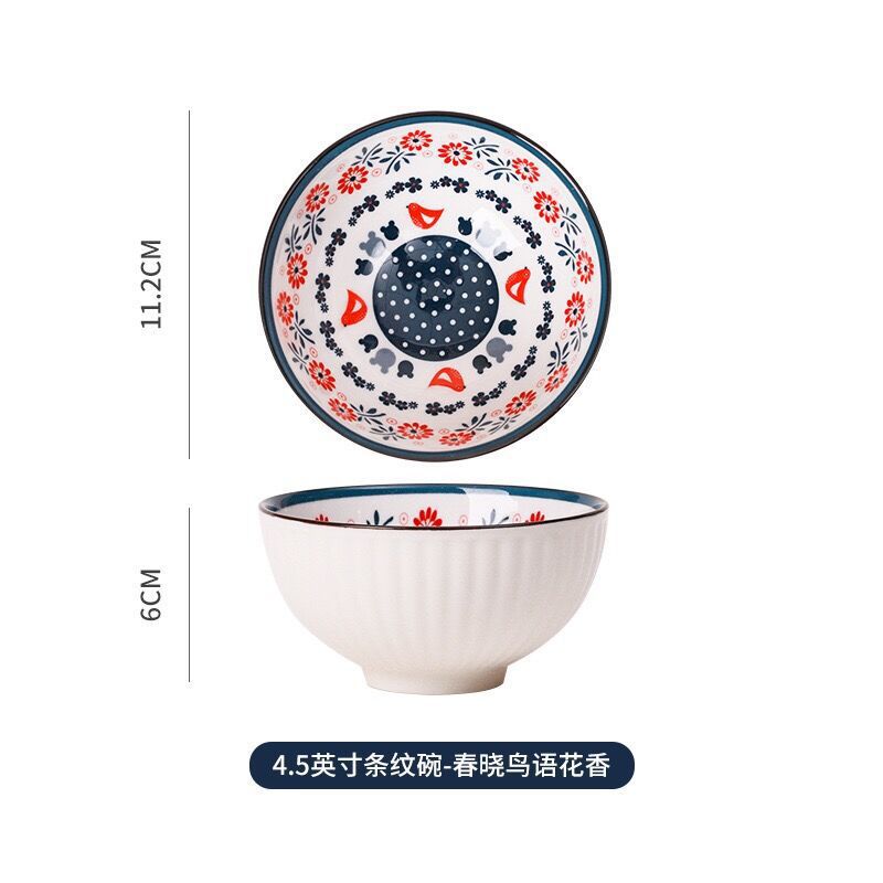 Abrir regalos de negocios de cerámica de alto valor de cara cubiertos tazones palillos plato al por mayor cajas de regalo de flores azules actividades de regalo de mano porcelana azul