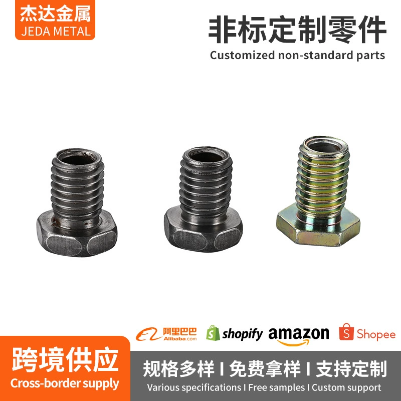 Трансграничный внешний шестиугольный T-образный полый наружный зубной винт Т-шапка для освещения полых таблеток для головки трубки соединительный винт зубной трубки