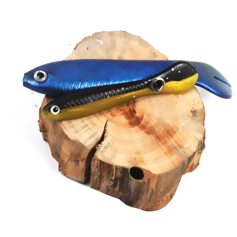 10 Colors Soft Eels Lures Soft Plastic Minnow lures Fresh Water Bass Swimbait Tackle Gear