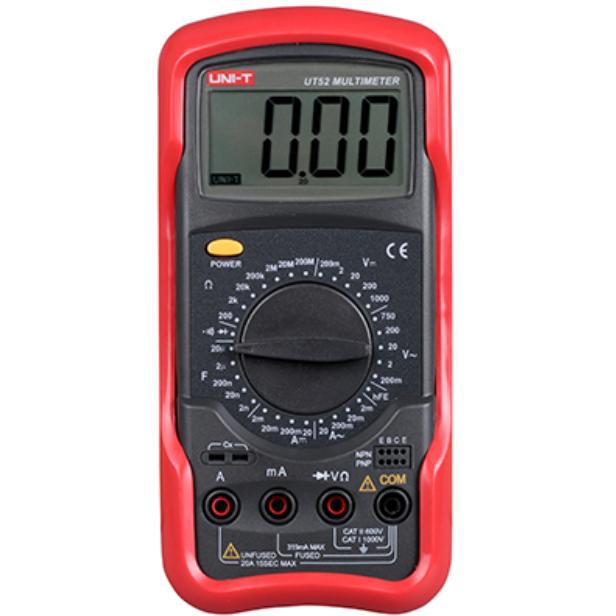 优利德UT51数字万用表高精度数显交直流电压电流表经典款 电工仪