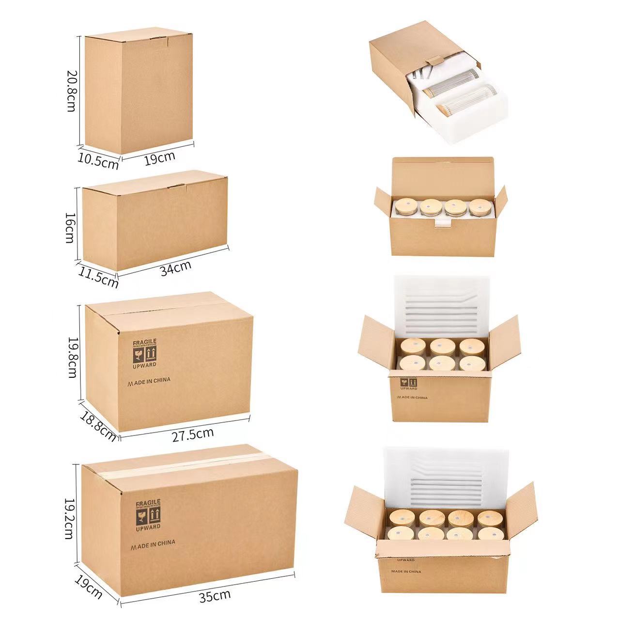 Amazon 12oz patrón vertical taza de vidrio leche taza de café jugo cola bebida taza cóctel Whisky copa de vino