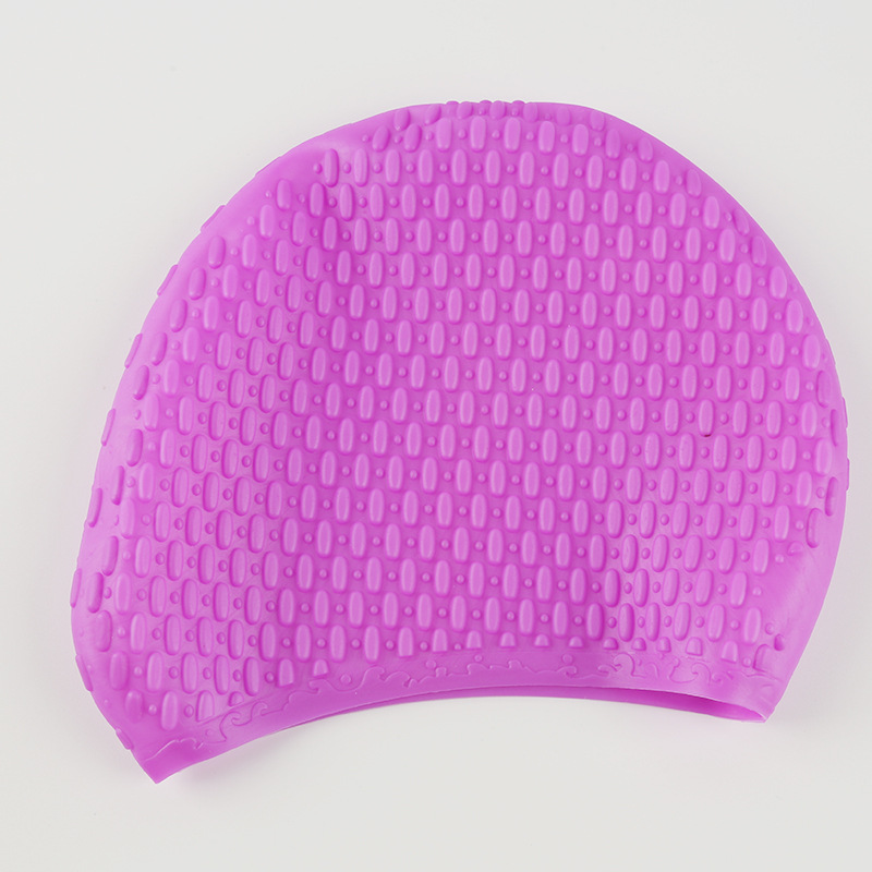 Verano de silicona agua gota gorro de natación extra grande deportes burbuja gorro de natación elástico impermeable protección auditiva grande pelo largo no apretado