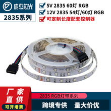 12V/5V2835LED灯带防水裸板54灯/60灯rgb电视电脑氛围灯灯条
