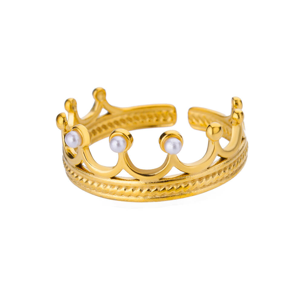 Simple Style, IG Style Style PVD Coated Real Gold Plated Geometric 304 Stainless Steel Simple Style IG Style Waterproof Non Tarnish Rings