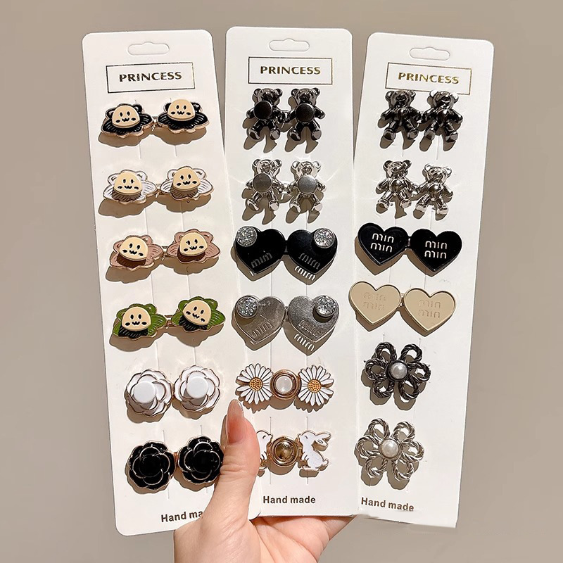 Botón de cintura ajustable, artefacto de cintura, jeans, vestido, aguja de cintura, moda, versátil