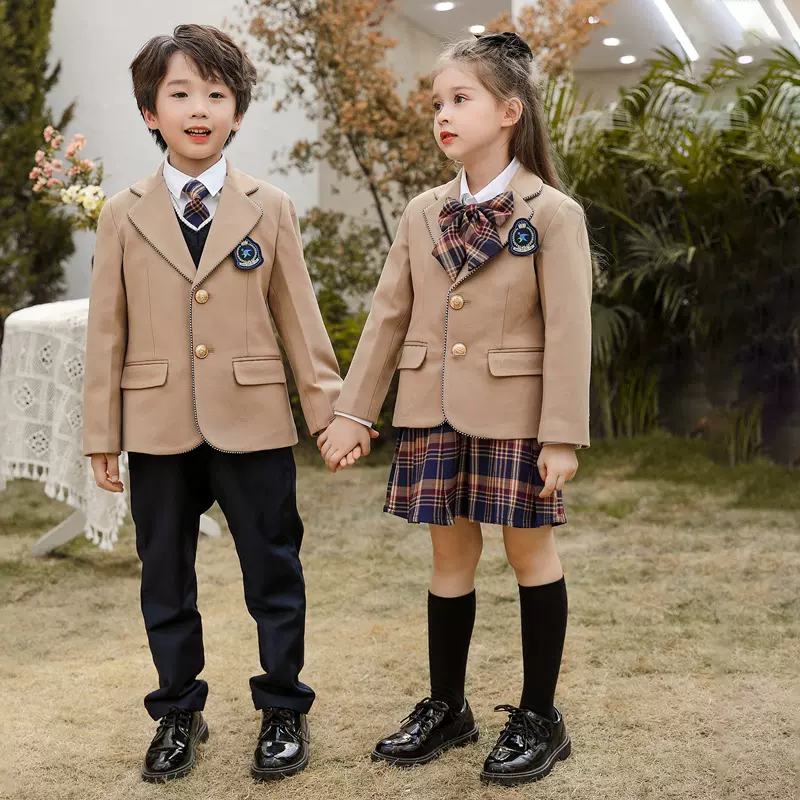 儿童白衬衫幼儿园园服小学生校服表演服朗诵唱诗班集体演出统一服