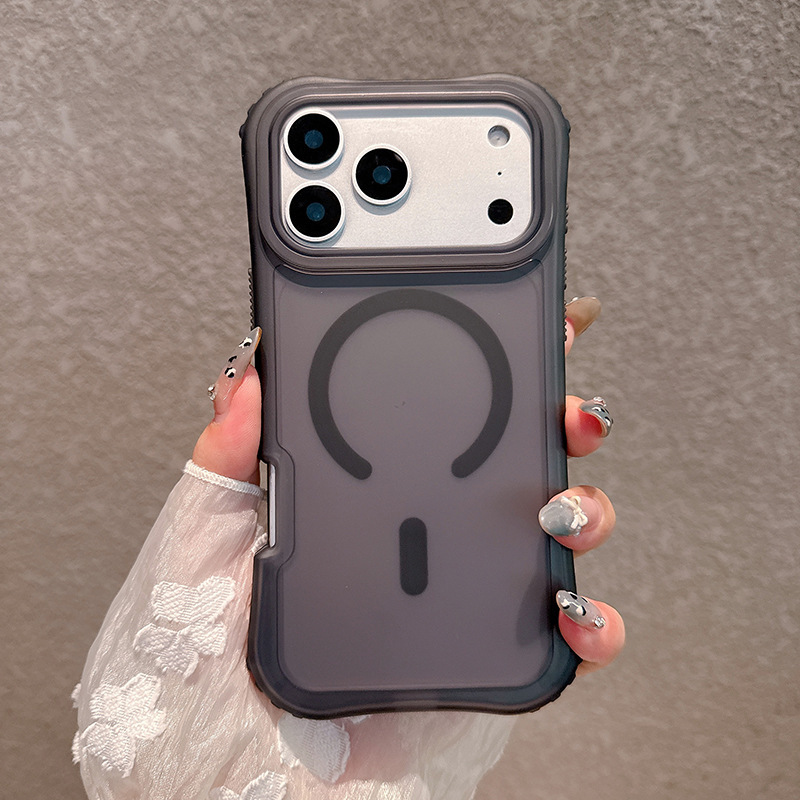 IP17PROMAXに適した新しい肌のような質感のケース、磁気ウエストベルト、3-in-1 N52強力磁石、ストラップ、落下防止、マルチカラー|undefined