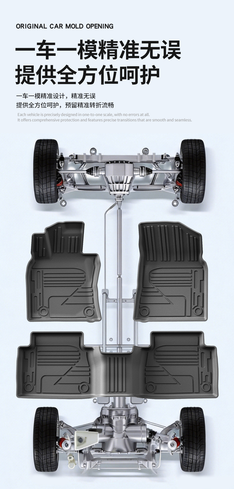 Suitable for 18-24 Models of Toyota Camry Car Floor Mats, Toyota Camry Fully Environmentally Friendly Tpe Car Floor Mats