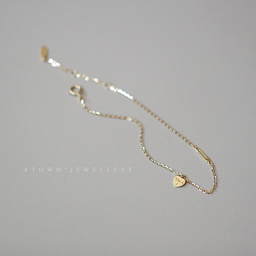 S925 sterling silver gold-plated bracelet for women, versatile, simple, English love pin, very thin hand jewelry