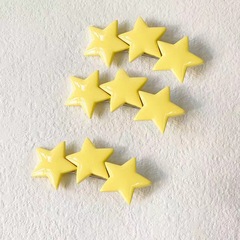 黃色星星髮夾可愛甜美五角星星邊夾髮夾雙馬尾頭繩Lolita頭飾軟妹