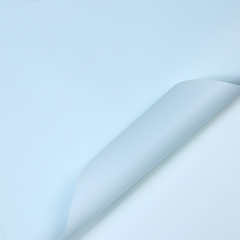 Papel liso coreano mate Papel de embalaje de ramo de color sólido coreano Papel de embalaje de flores impermeable de alta calidad Materiales de floristería