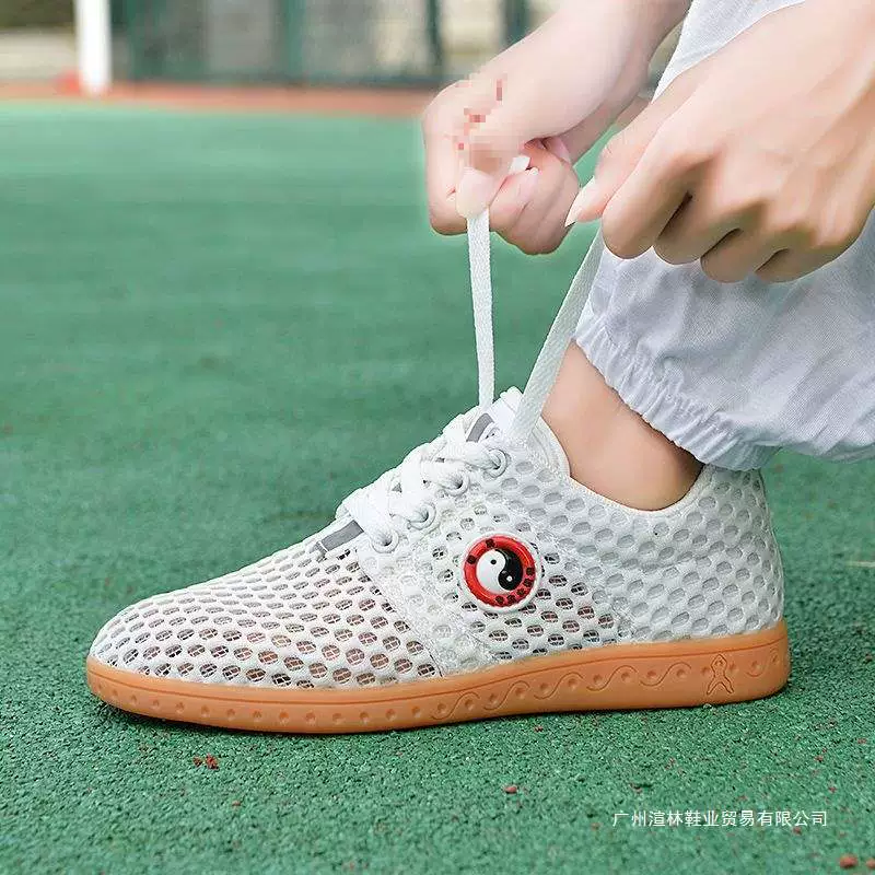 Lingwu спортивная обувь для тай-чи с роговыми накладками из говяжьего сухожилия, летняя дышащая обувь для занятий боевыми искусствами, летняя сетчатая обувь для тай-чи