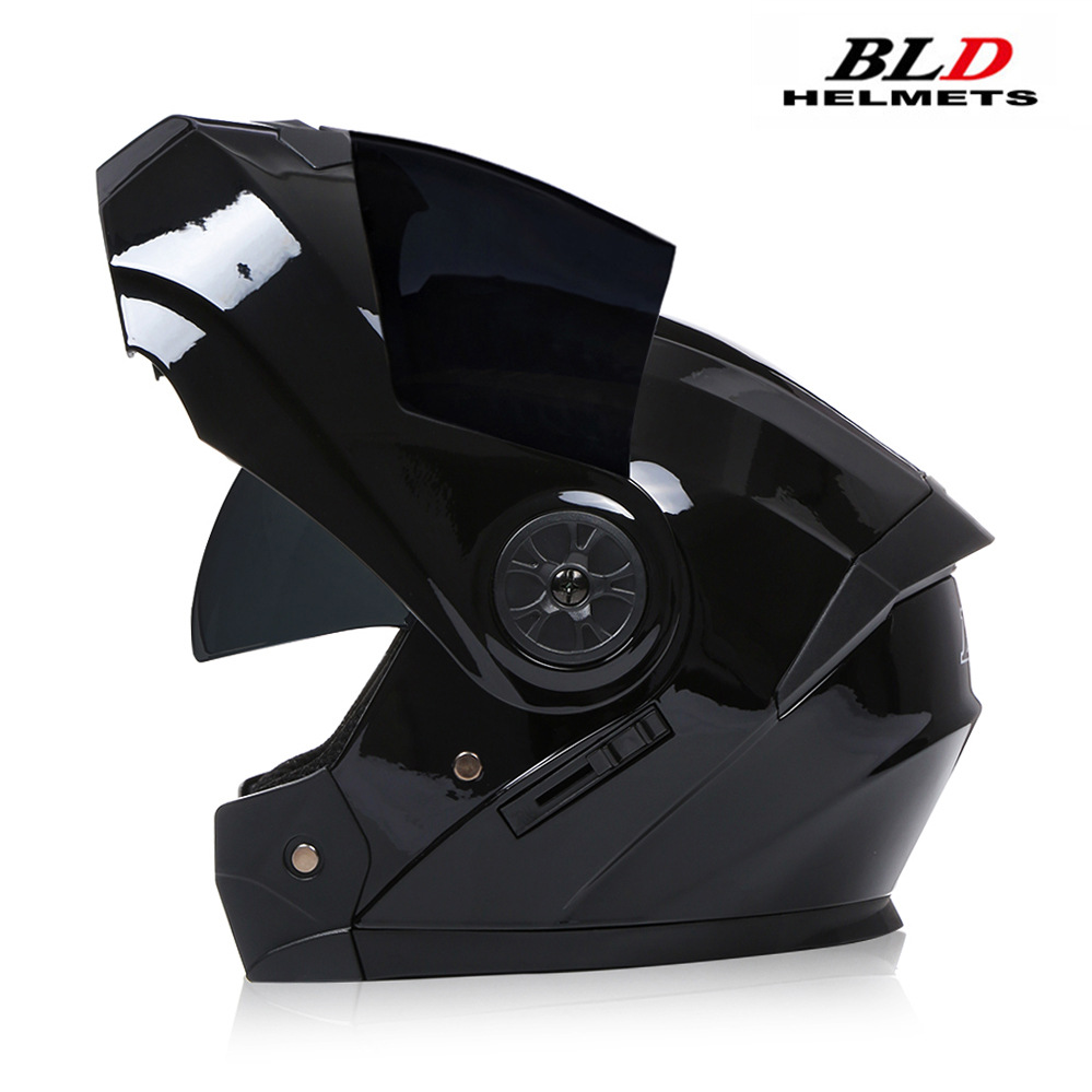 BLD transfronterizo para cascos de motocicletas eléctricas cascos completos cascos de doble lente cuatro estaciones al por mayor