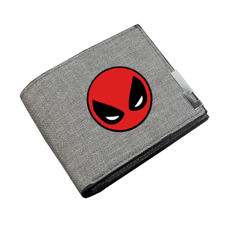 Anime Marvel héroe Marvel Comics estudiante monedero hombres y mujeres lienzo cartera corta