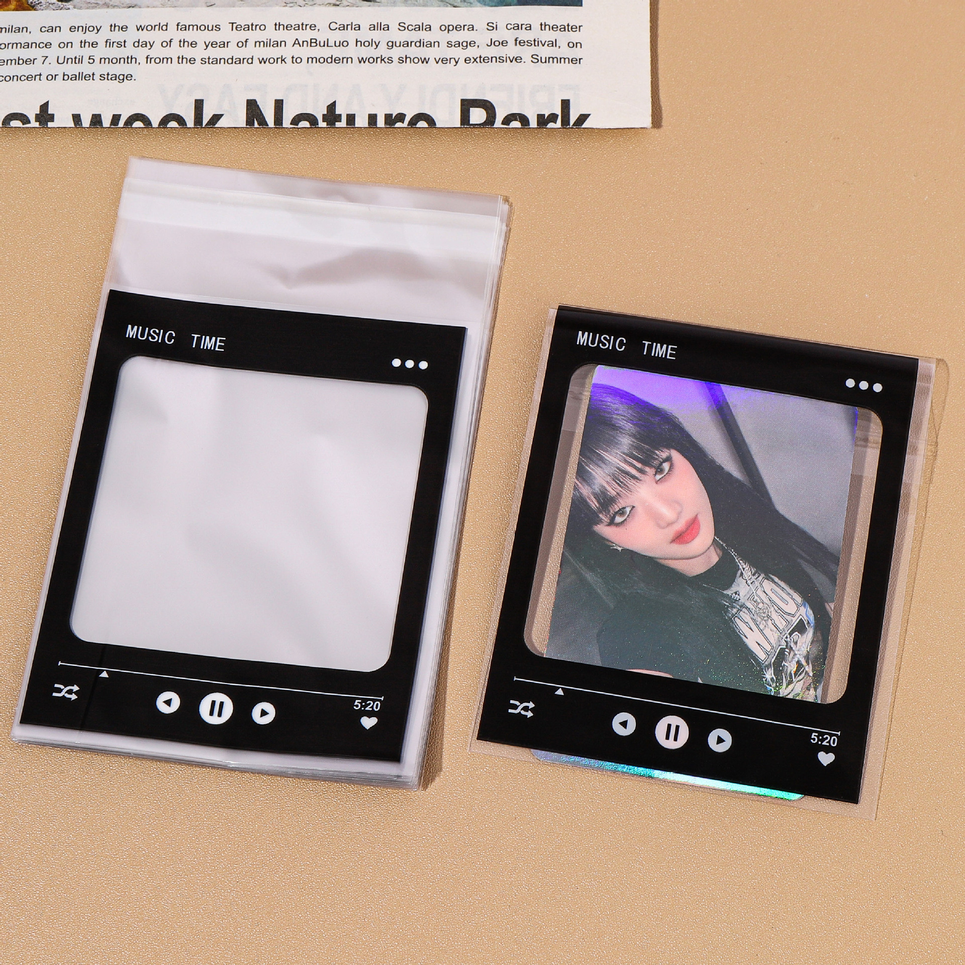 음악 인터페이스 블랙(팩당 50매) 8*10+