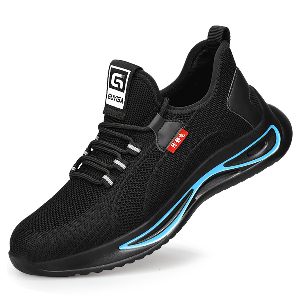 Zapatos de seguridad para hombres anti-golpe anti-perforación zapatos de protección laboral de cabeza de acero estándar europeo zapatos de trabajo cómodos zapatos de trabajo resistentes al desgaste