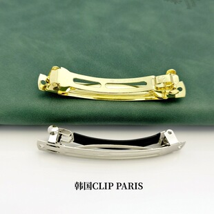 Korean spring CLIP PARIS thick three-piece automatic CLIP fabric bow bottom CLIP DIY hair accessories for women