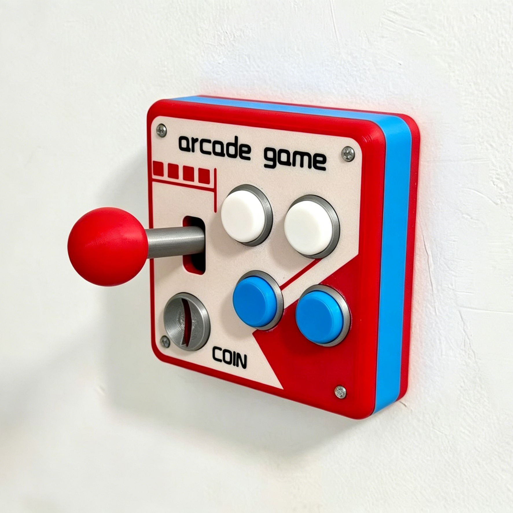 Impresión 3D tipo 86 retro interruptor de arcade panel de decoración interruptor de rocker juego creativo decoración interruptor de control único