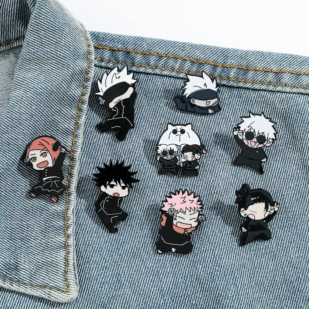 Креативная металлическая брошь, Jujutsu Kaisen, значок, аксессуар
