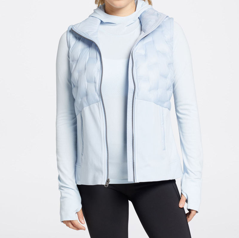 New women's crop puffer bubble vest girls' coat winter coat jacket women's down vest