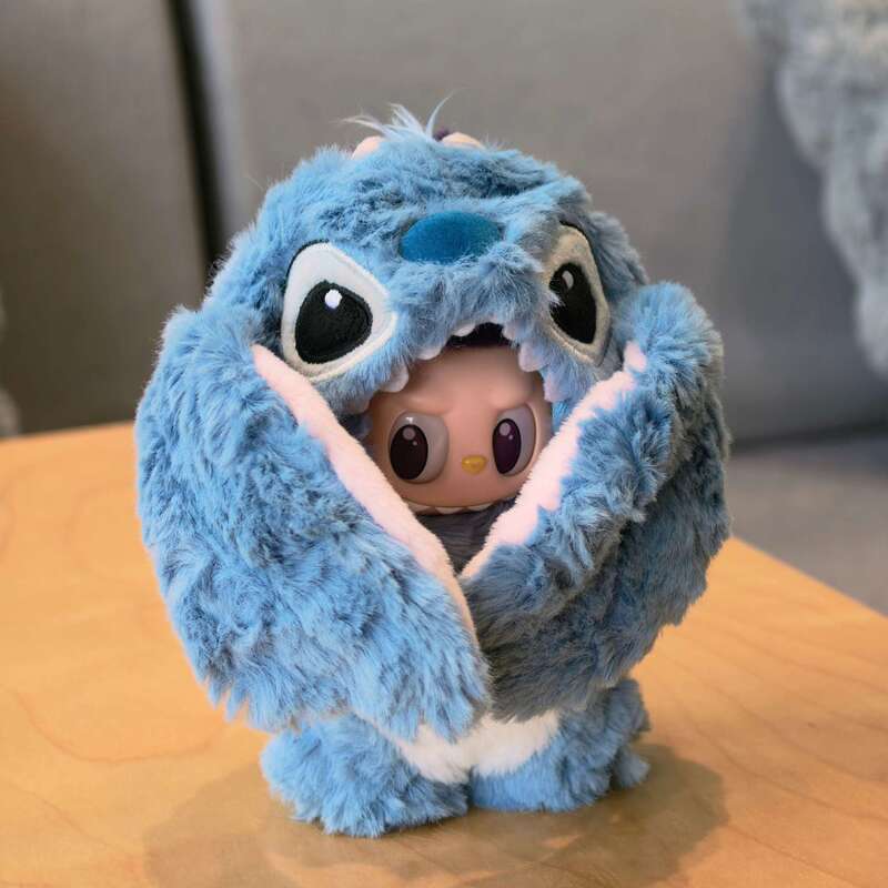 Labubu Baby Clothes Stitch 17cm Baby Clothes Stuffed Doll Clothes Suitable for Macaron First, Second and Third Generation