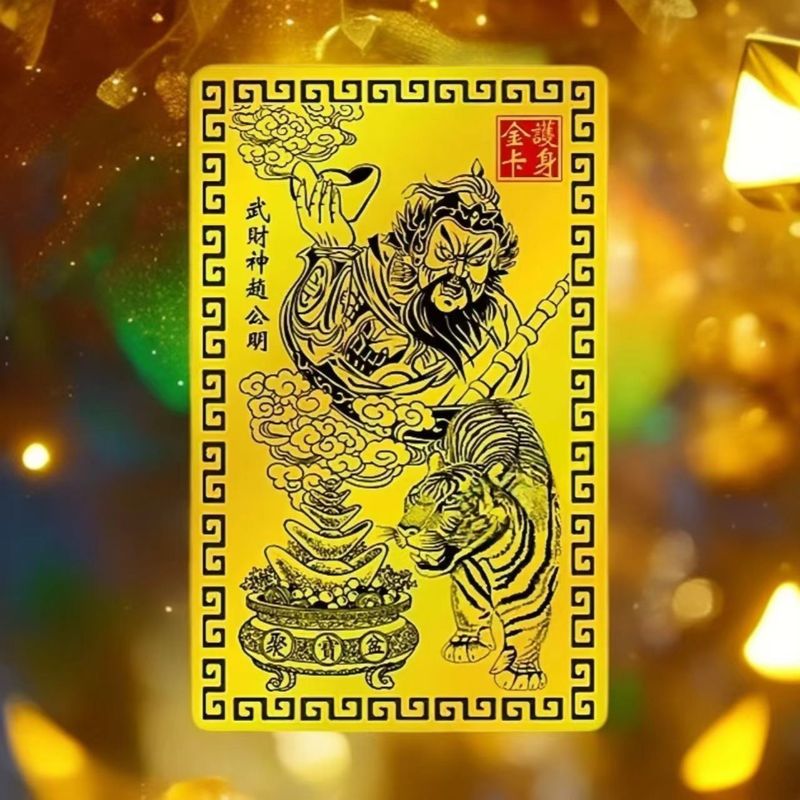 【师傅推荐】乙巳青蛇年赵公明金卡赵公明手机卡随身金卡|undefined