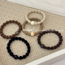 新款豆豆发圈运动头绳珠珠高马尾发绳高弹力耐用橡皮筋女扎头皮套