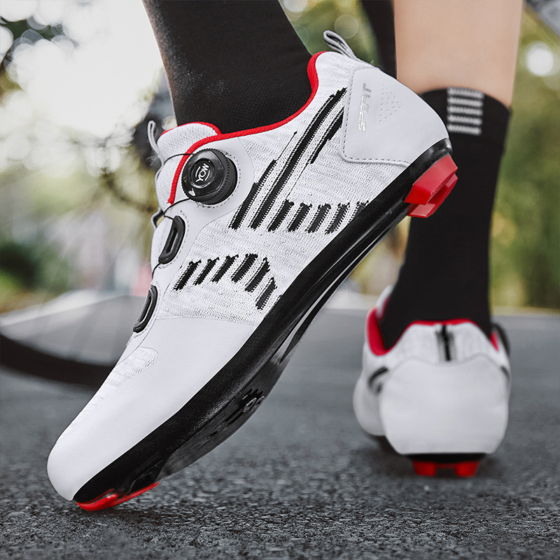 2022 Summer New Flying Weaving Road Mountain Bike Riding Booster Shoes Lock Shoes with Lock Bike Shoes Riding Shoes