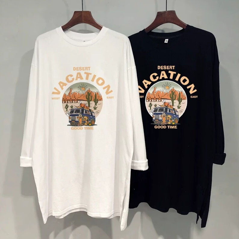 Korean-style autumn and winter thick fleece long-sleeve T-shirt for women, loose and casual, mid-length to cover the hips, paired with shark pants