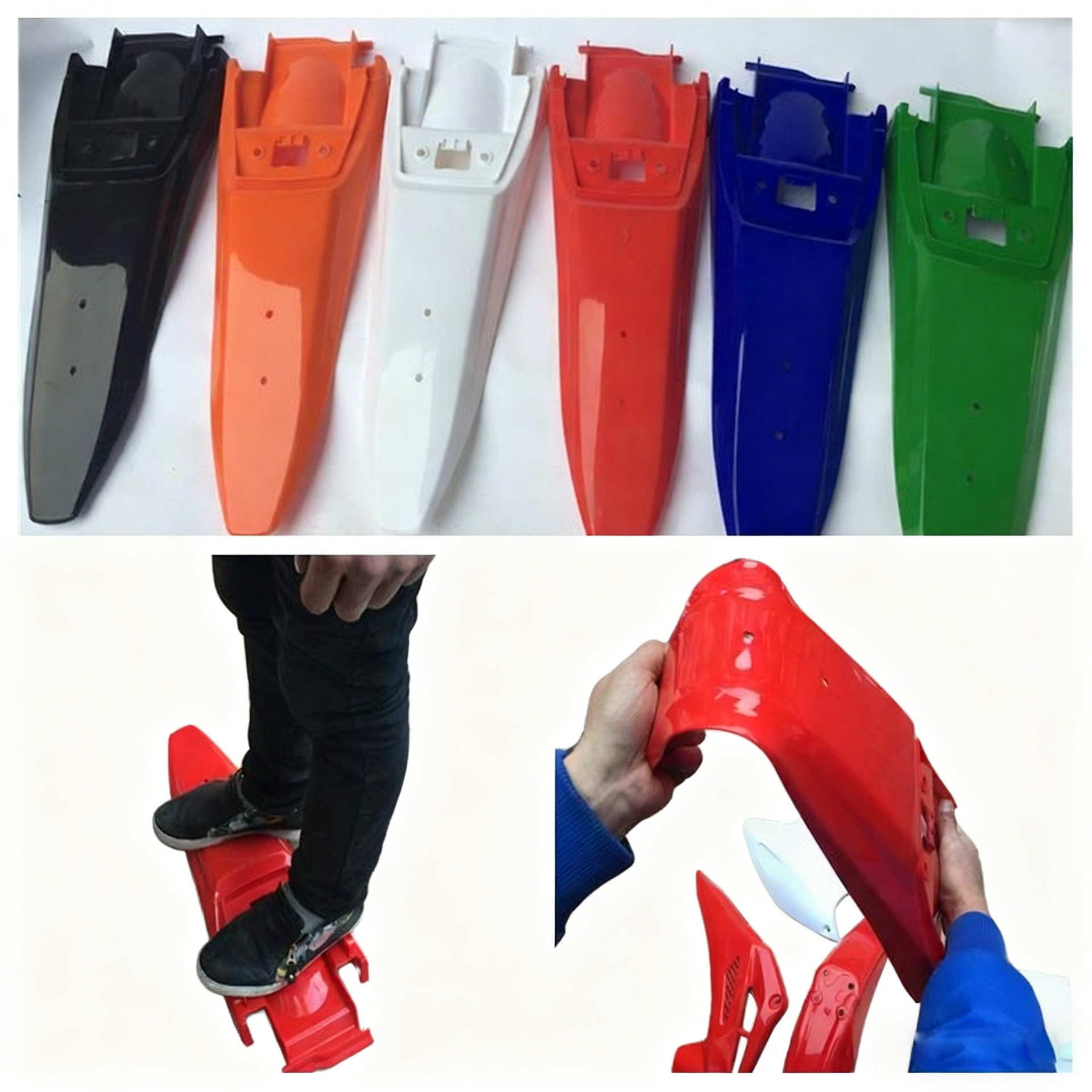 Cqr300 Off-Road Motorcycle Shell Cover Universal Rear Mud Tile Rear Fender Rear Wheel Tail Accessories
