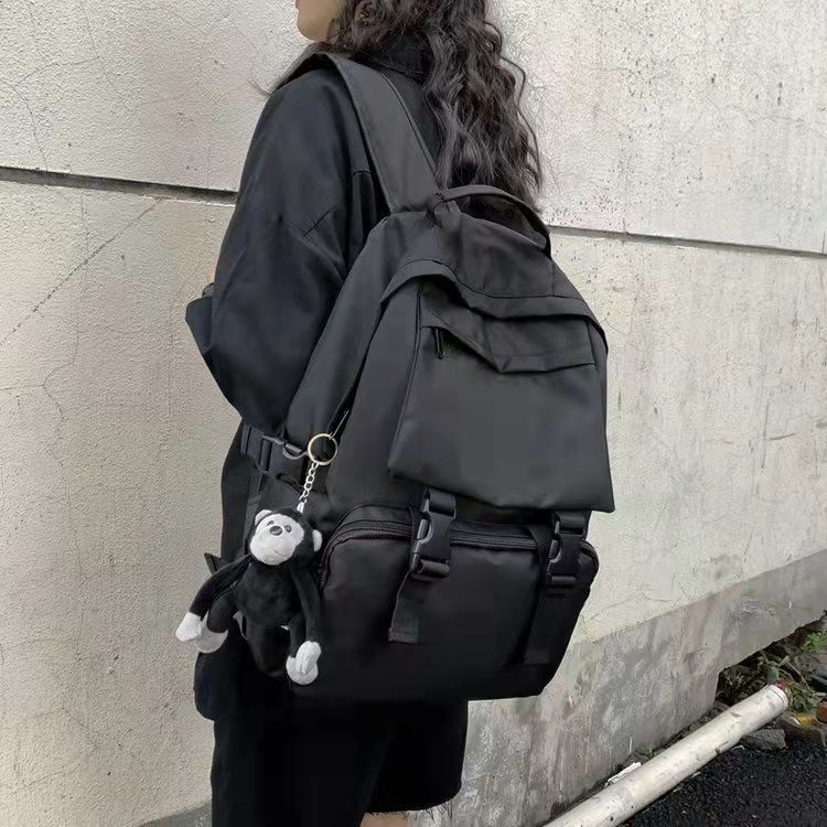Mochila para estudiantes, estilo universitario, nuevo modelo 2025, mochila estilo ins, color sólido, estilo japonés, mochila moderna para estudiantes universitarios, mochila para ir al trabajo.