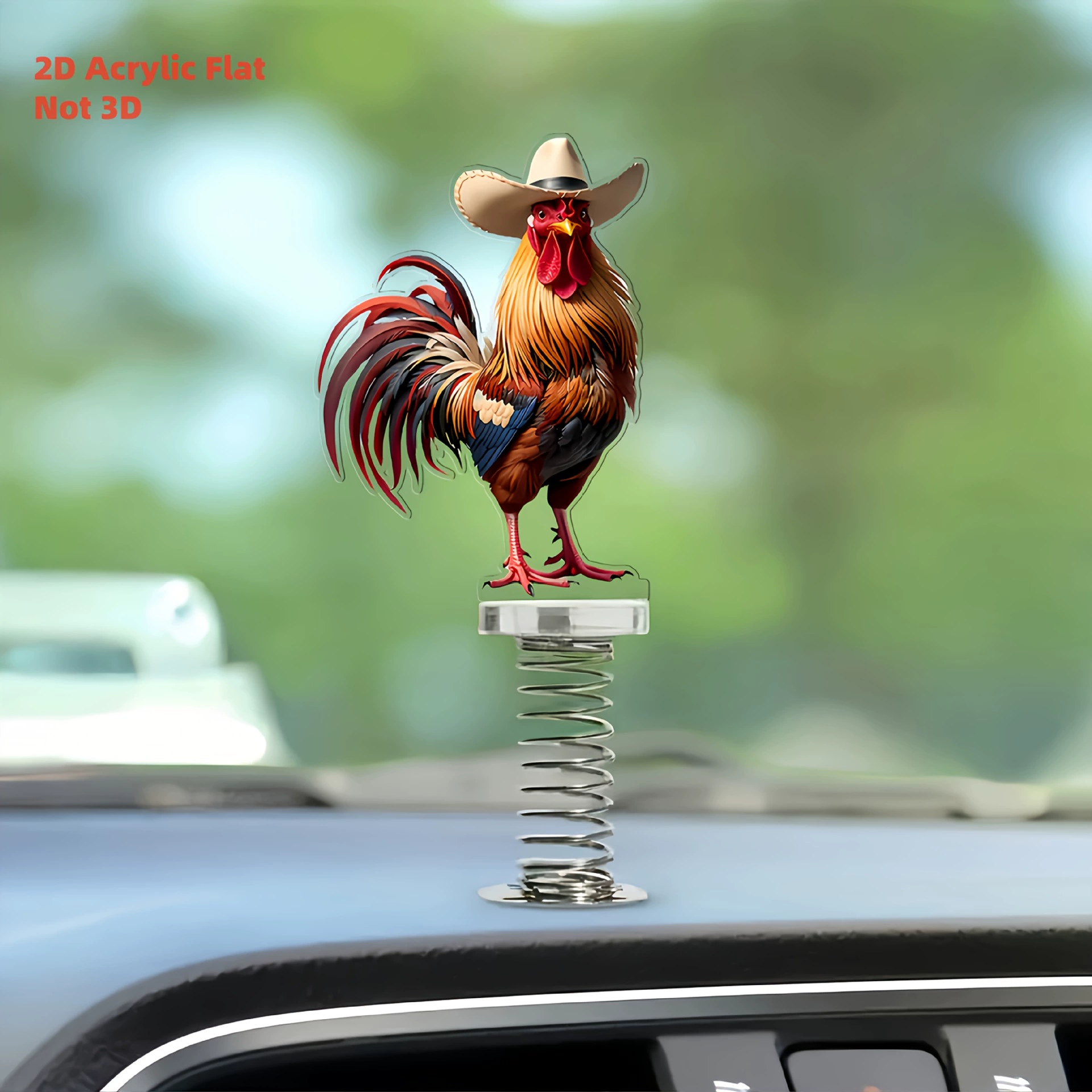 Новый очаровательный акриловый плоский рюкзак с зеркалом заднего вида для автомобиля или подвеска на брелоке Amazon