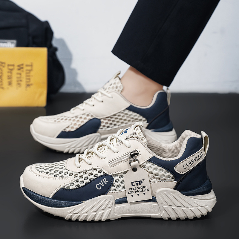 Non-slip men's summer thin breathable casual running sneakers