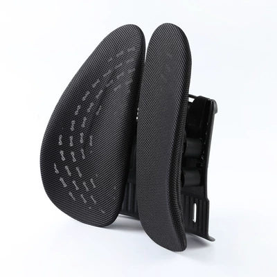 Ergonomic Waist cushion office waist support back cushion waist chair waist support long sitting seat waist support (Waist support) - black-standard-opp-package